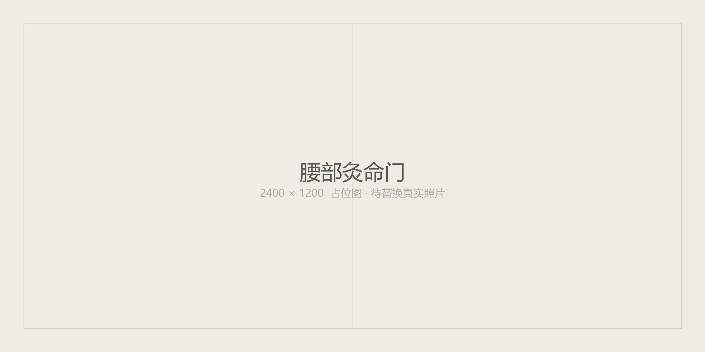 腰部 · 命门穴